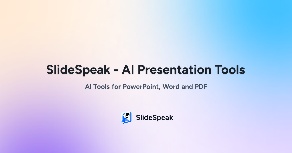 SlideSpeak MCP server letting Claude build a downloadable PowerPoint