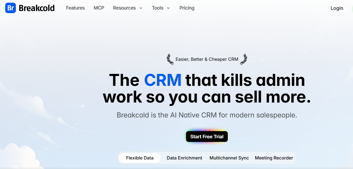 Breakcold social selling CRM extension