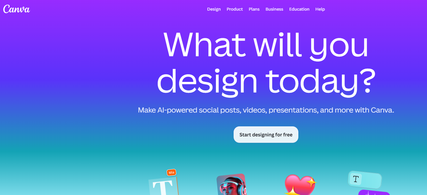 Canva design tool for LinkedIn
