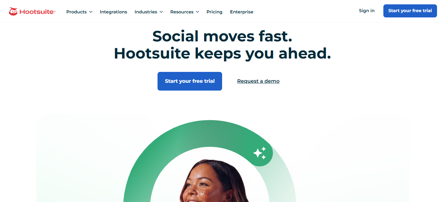 Hootsuite social media management platform
