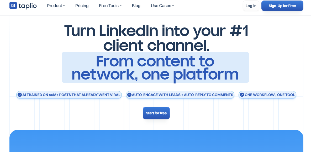Taplio LinkedIn content tool