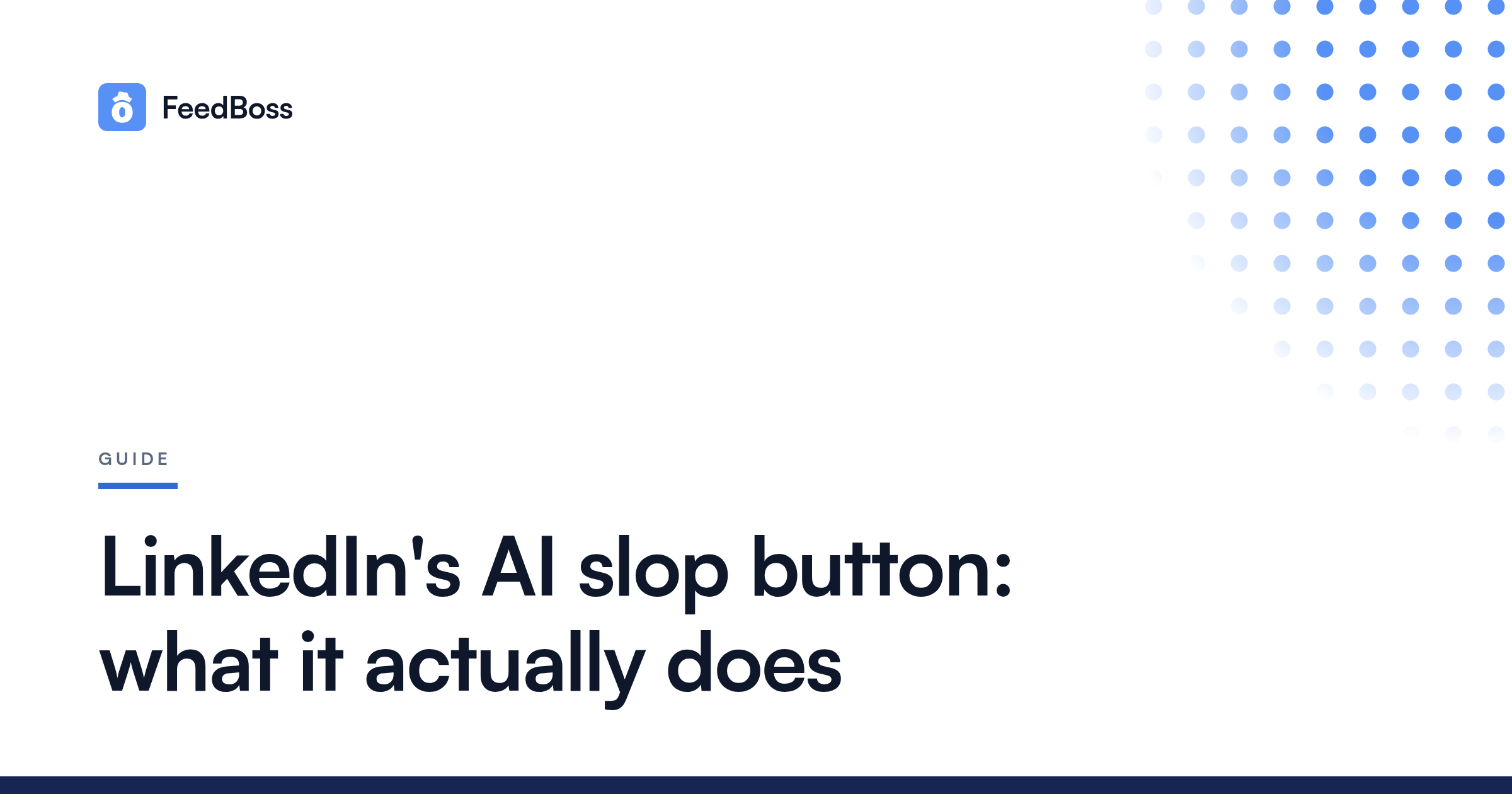 LinkedIn's "Seems Like AI Slop" Button: What It Actually Does