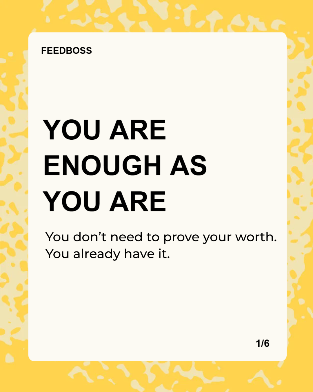 You Are Enough template