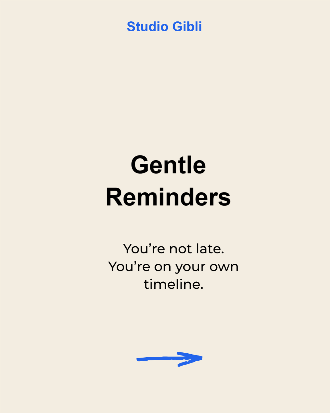 Gentle Reminders template