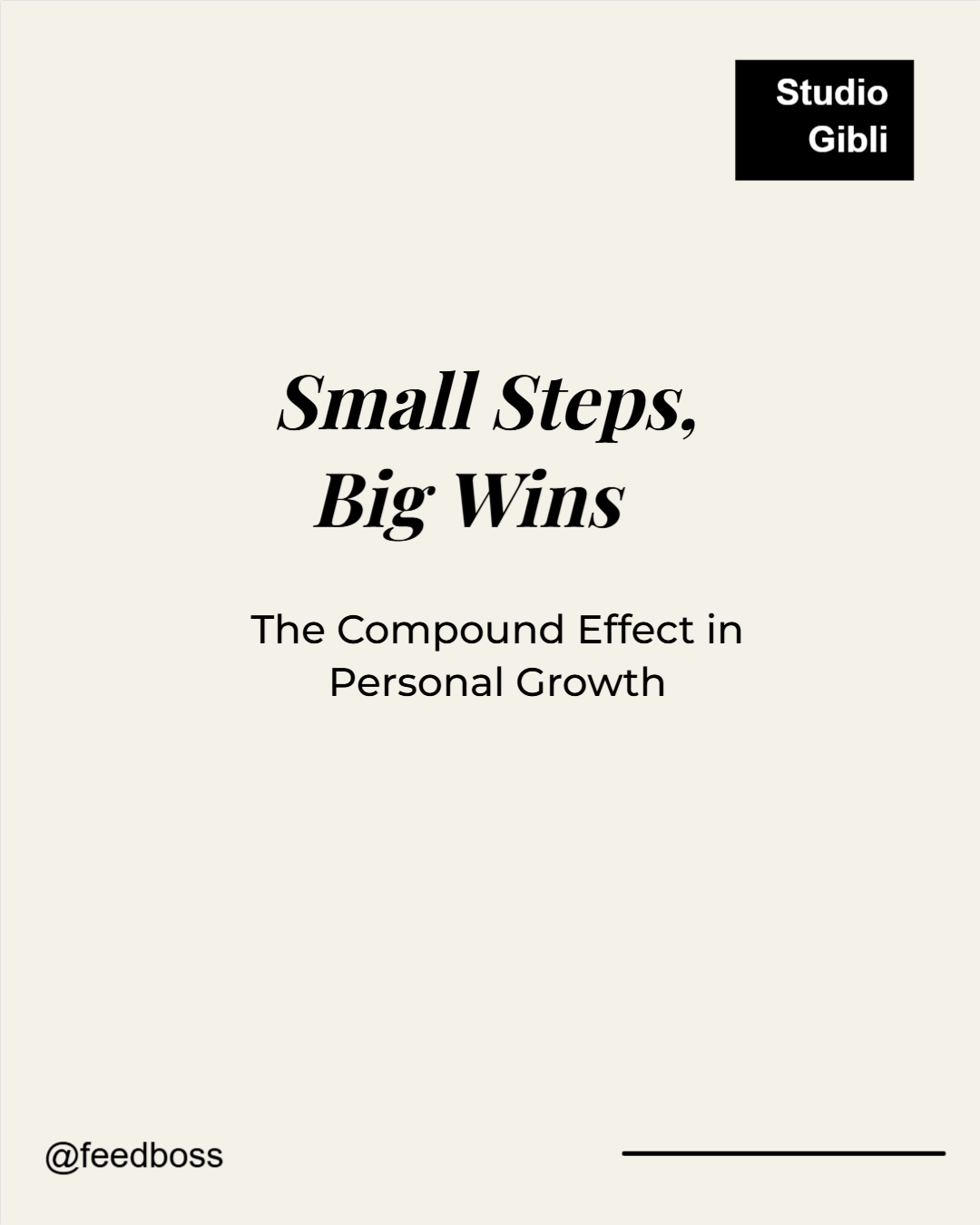 Small Steps template