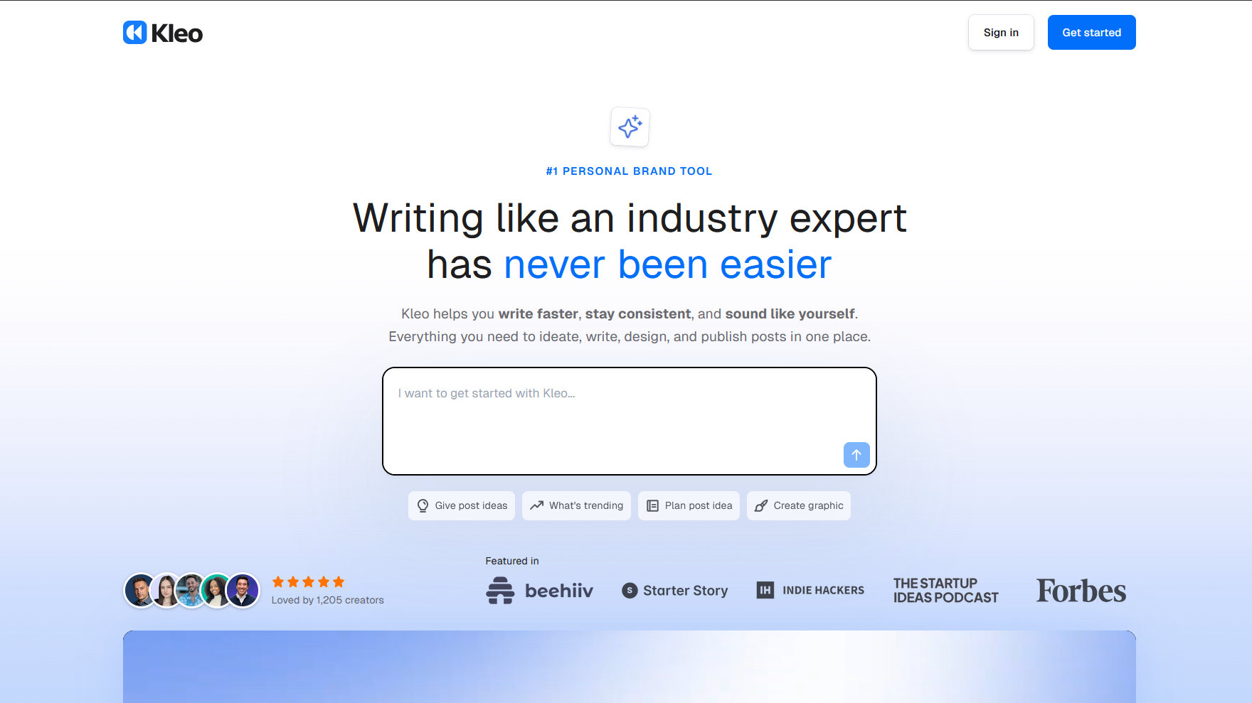 Kleo tone training AI writer